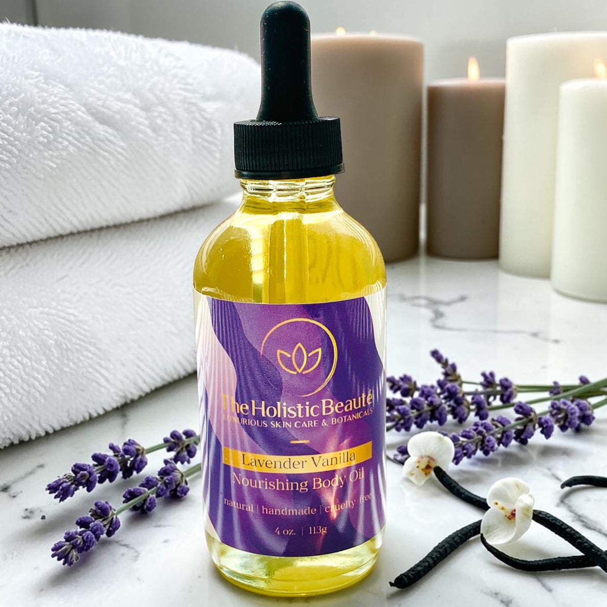 Lavishing Lavender Vanilla Nourishing Body Oil Elixir