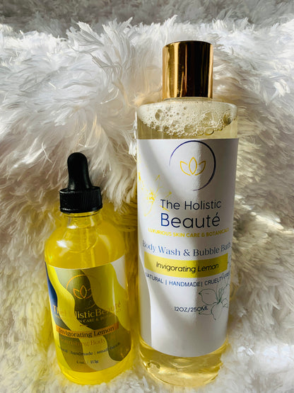 Invigorating Lemon Nourishing Body Oil Elixir